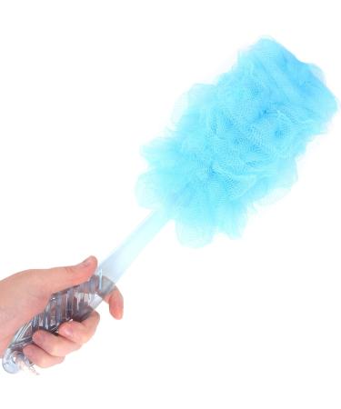 Large Shower Puff with Long Handle for Hard to Reach Areas Ideal for Bath & Shower Easy Reach Back Scrubber Sponge - Buy Online on GoSupps.com