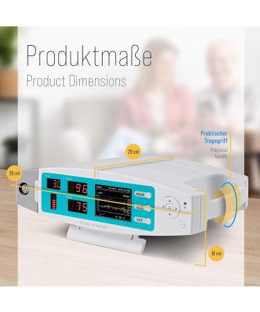 Buy Pulox PO-900 Stationary Pulse Oximeter - Measure Oxygen Saturation Pulse Rate & PI Value with Alarm & Software - International Shipping Available - Buy Online on GoSupps.com