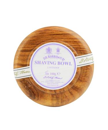 D R Harris Lavender Shaving Soap & Bowl Mahogany 100g