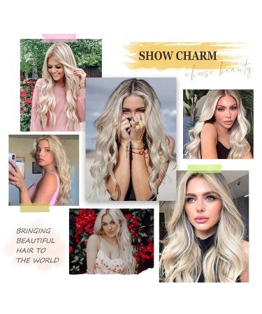 Platinum Blonde Lace Front Wig for Women - Long Curly Style, Natural & Glueless - Heat Resistant Synthetic Hair - Buy Online on GoSupps.com
