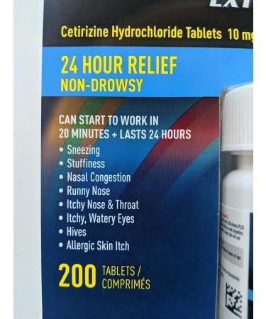 Kirkland Signature Extra Strength Allergy Relief 200 Tablets - Fast Acting Allergy Relief - Buy Online on GoSupps.com