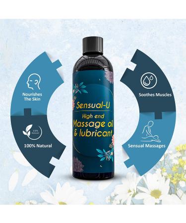 Organic Jasmine & Clove Massage Oil for Muscle Care, Pain Relief & Full Body Therapy - For Men, Women, and Couples - Buy Online on GoSupps.com