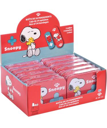 Snoopy Children's Plaster Set - 2 Licensed Pieces in Metal Box | Beautiful Design for Kids | Perfect for Backpack & Handbag Storage - Buy Online on GoSupps.com
