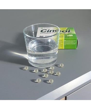 Cineol Eucalyptol - 100% natural - capsules with eucalyptus oil - against inflammation of the upper respiratory tract and colds - dietary supplement (50 pcs.) - Buy Online on GoSupps.com
