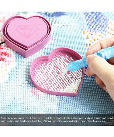 Heart Shaped Bead Sorting Trays for Diamond Painting 3 Sizes for Easy Organization | International Shipping Available - Buy Online on GoSupps.com