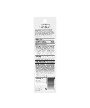 Neutrogena Revitalizing Tinted Lip Balm SPF 20 - Moisturizing Sheer Tint in Petal Glow 40 for Soft Protected Lips | International Shipping Available - Buy Online on GoSupps.com