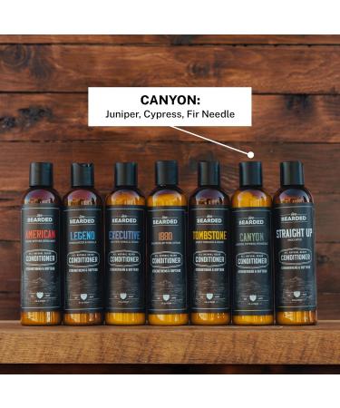 Live Bearded Beard Conditioner - Canyon - All-Natural Facial Hair Care with Biotin & Oils - 8 oz - Strengthens & Softens - Made in the USA - Buy Online on GoSupps.com