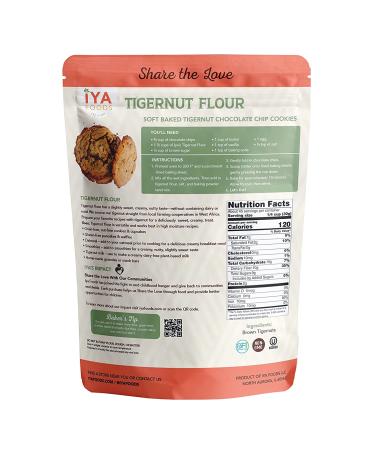 Iya Foods Tigernut Flour 3 lbs. Bag - Plant-Based, Grain-Free, Gluten-Free, Nut-Free, Dairy-Free, Non-GMO Paleo Flour - Made from 100% Brown Tigernuts - Packaging May Vary - Buy Online on GoSupps.com