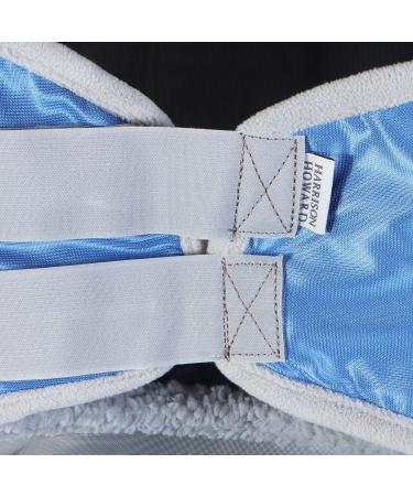 Buy Harrison Howard Caremaster Pro Luminous Horse Fly Mask - Large Eye Space Long Nose Ears & UV Protection - Dresden Blue | International Shipping Available - Buy Online on GoSupps.com