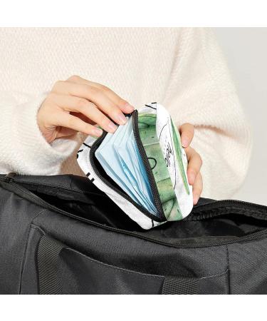 Women's Cactus Botanical Storage Pockets - Portable Period Kit & Feminine Product Bag - Buy Online on GoSupps.com