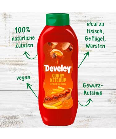 Develey Curry Ketchup - Pack of 8 (875ml) | Fruity & Spicy Sauce for International Shipping - Buy Online on GoSupps.com
