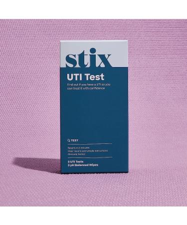 Stix UTI Test Kit - 3 Tests with Instant Results | Accurate & Easy-to-Use | Includes 3 pH-Balanced Wipes - Buy Online on GoSupps.com