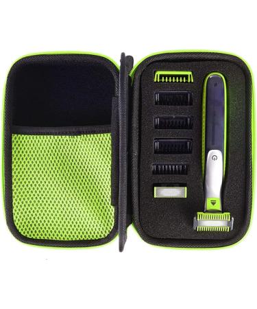 Hard Shell Travel Case for Norelco OneBlade QP2520/QP2530/QP2620 - Accessory Divider for Electric Trimmer & Razor - Buy Online on GoSupps.com