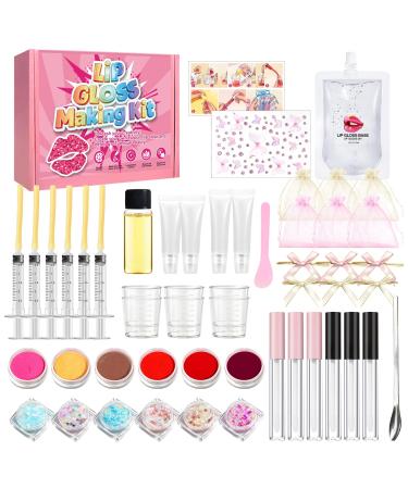 Kit Fabrique a Gloss kit de Fabrication de Gloss Lip gloss Making kits Creatif Adulte Cr ez Facilement Votre Propre glos-s Personnalis Cadeaux de Maquillage Amusants Bunt