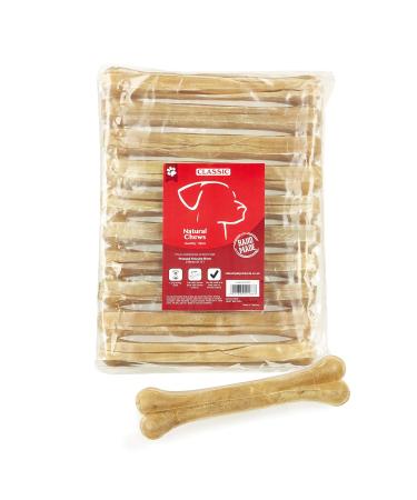 Classic Pet Products Rawhide Pressed Knuckle Bone for Dogs 215 mm Pack of 10