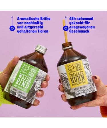 6 x 525ml Organic Chicken Bone Broth | Rich in Collagen | Paleo & Ketogenic Superfood | No Flavor Enhancers | Buy Internationally - Buy Online on GoSupps.com