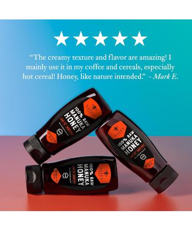 Nate's Raw Manuka Honey New Zealand MGO 512+ | Certifi UMF 15+ | Bouteille souple de 374 2 g MGO 512+ | Certifi UMF 15+ 13.2 ml (Lot de 1) - Buy Online on GoSupps.com