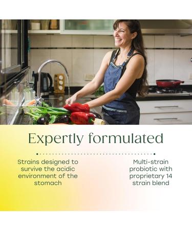 MegaFood MegaFlora Probiotic - Probiotics for Women Digestive Health - Immune Support Supplement - 20 Billion CFU - 14 Strains - Non-GMO - Vegetarian - 90 Mini Capsules (90 Servings) 90 Count (Pack of 1) - Buy Online on GoSupps.com