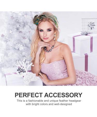 FRCOLOR Flapper Headband Womens Headbands Womens Headbands Peacock Headpiece Headband Womens 20s 50s Fascinator Headband Peacock Hair Accessories Womens Hair Bands Womens Hair Bands Womens Headbands - Buy Online on GoSupps.com