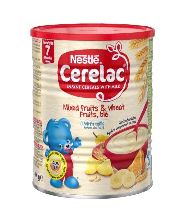 Nestle Cerelac, Mixed Fruits & Wheat with Milk, 14.1 Ounce Cans (Pack of 4)