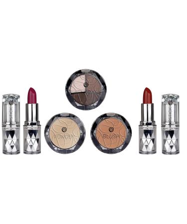 Buy Boulevard de Beaut 5-Part Beauty Set | Gift Packaging 2 Lipsticks Powder & Highlighter - Perfect Gift for Women - Buy Online on GoSupps.com