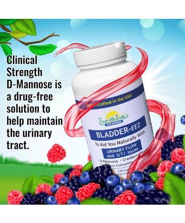 Bladder-EEZ UTI Relief with Sunshine Vitamins D-Mannose - All-Natural Support for Women's Urinary Tract Health - Buy Online on GoSupps.com