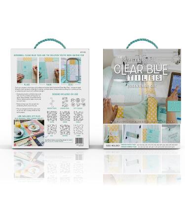 Kimberbell Clear Blue Tiles Essential Set - 32 Pcs & 372 Embroidery Files for Home Embroidery Machine Quilting - Buy Online on GoSupps.com