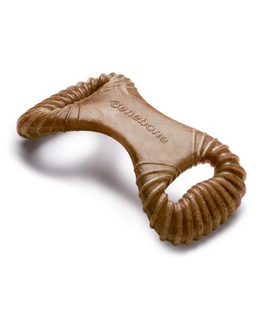 Benebone Dental Dog Chew Toy for Aggressive Chewers, Long Lasting, Made in USA REAL Bacon Medium
