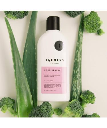 Ikemian Leave-in Conditioner Forgiveness-gives colored and strained hair moisture style and shine.With Aloe Vera & Baobab oil.Sustainable natural cosmetics "Made in Germany" - 200 ml
