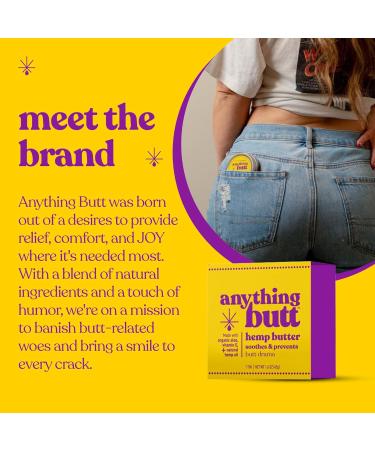 All-Natural Hemorrhoid Treatment Balm | Herbal Anti-Itch Relief for Discomfort Fissures Rashes & Dryness - Moisturizes & Soothes  - Buy Online on GoSupps.com