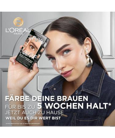 L'Or al Paris Ammonia-Free Eyebrow Color - Radiant Black 10 Applications | Perfectly Maintained Brows Worldwide - Buy Online on GoSupps.com