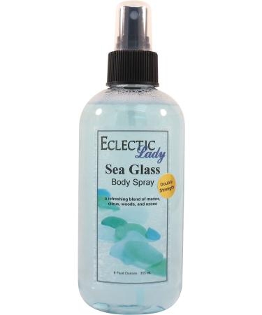 Sea Glass Body Spray (Double Strength) 8 ounces Body Mist for Women with Clean Light & Gentle Fragrance Long Lasting Perfume with Comforting Scent for Men & Women Cologne with Soft Subtle Aroma 8 Fluid Ounces (Double Strength)
