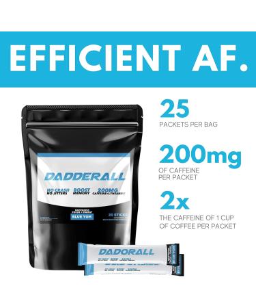 Nootropic Powder for Energy & Focus | Sugar-Free Energy Drink Mix | 200mg Caffeine | 25 Single Serve Packets | Blue Yum - Buy Online on GoSupps.com