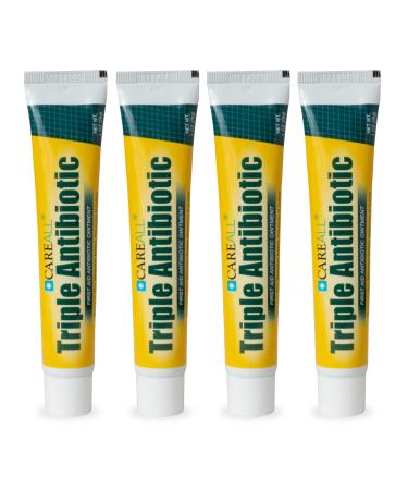 CareAll Triple Antibiotic Ointment 1.0 oz (4 Pack) First Aid Ointment for Minor Scrapes Cuts and Burns to Help Prevent Infection Compare to The Active Ingredients of The Leading Brand 1 Ounce (Pack of 4)