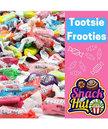 Tootsie Frooties Candy - Assorted Fruit Flavored Chewy Taffy - 2lb Bulk Variety Pack - Buy Online on GoSupps.com