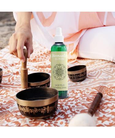 Sage Spray Bundle - White Sage Smudge Spray and Soap Kit for Cleansing Negativity - Moonwater Elixirs - 4 Ounce - Buy Online on GoSupps.com