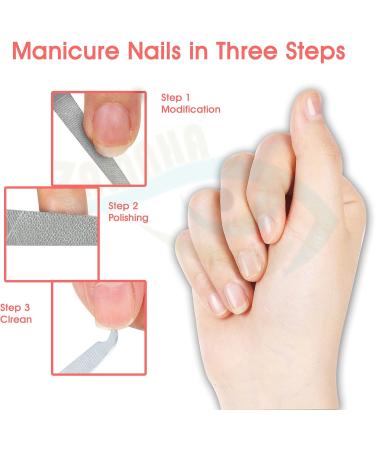 ZAMAHA UK Single Piece Stainless Steel Premium Metal Nail File Packed in PU Leather - Durable Reusable Dual Sided Nail Care Accessories - Ergonomic Handle (Black Pouch) - Buy Online on GoSupps.com