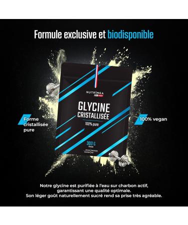GLYCINE Poudre de Glycine Cristallis e Acide Amin Vegan 100% Pur Articulations Tendons Ligaments Synth se du Collag ne Aide au Sommeil 300 g Nutrimea Fabriqu en France - Buy Online on GoSupps.com