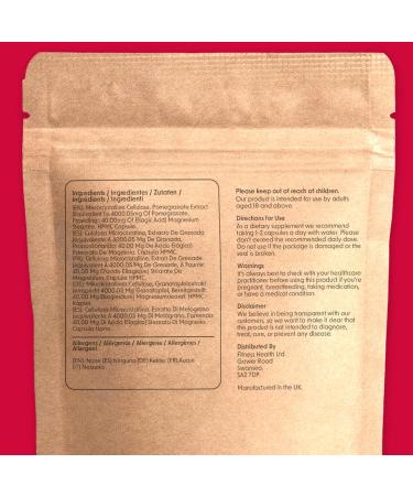 Premium Pomegranate Extract Capsules 4000MG (60 Capsules) | Supports Healthy Skin & Metabolism | GMO-Free & Vegetarian | Gluten-Free | 60 Count - Buy Online on GoSupps.com