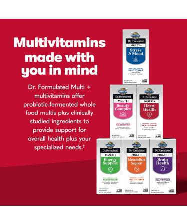 Garden of Life Dr. Formulated Multi+ Heart Health - Fermented Liposomal Multivitamin + Vitamin K2 MK-7 B Vitamins & Probiotics - One a Day for Cardiovascular & Blood Vessel Function 30 Capsules - Buy Online on GoSupps.com