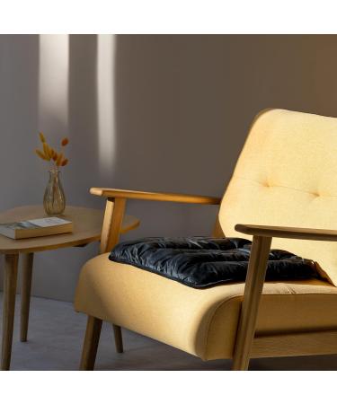 Navaris Heated Pillow - 45x45 cm Heat Cushion with 3 Levels & USB Connection - Electric Heating Mat in Black | International Shipping - Buy Online on GoSupps.com