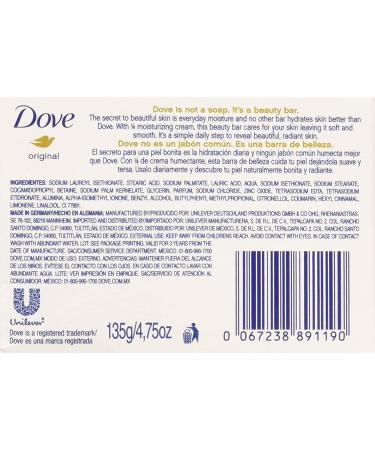 Dove White Cream Bar 4.75 Oz / 135 Gr (Pack of 12) - Gentle Cleansing Moisturizing Bar Soap - Buy Online on GoSupps.com