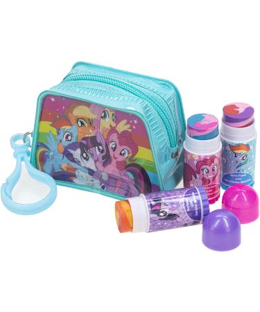 My Little Pony   Townley Girl Plant Based 3 Piece Flavoured Swirl Vegan Lip Balm & Micro Keychain Bag Makeup Cosmetic Set for Kids and Girls  Ages 3+ Perfect for Parties  Sleepovers & Makeovers