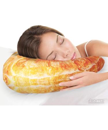 Froster Heated Croissant Pillow - Giant Cherry Stone Travel Neck Pillow with Heat Pad | Perfect Gift for Comfort On-the-Go - Buy Online on GoSupps.com