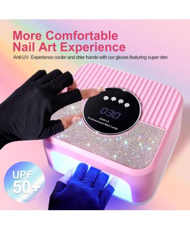 268W UV Nail Lamp - Professional LED Nail Dryer with 4 Timers & 45 Beads for Gel & Acrylic Nails LimeGirl Pink - Buy Online on GoSupps.com