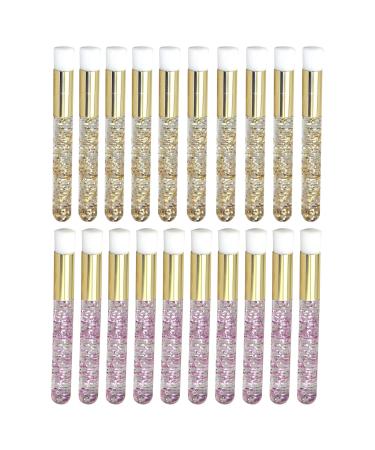 Eyelash Shampoo Brush Nose Pore Deep Cleaning Brush 20pcs. Peel Off Blackhead Brushes Remover Tool Eyelash Cleaning Brush Makeup Brushes Extension Eyelash for Nose Pore Deep Cleaning Brush
