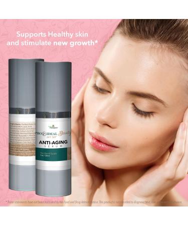 Pro 2x Ideal Beauty 24-7 365 Anti Aging Serum | Resurfacing & Brightening | Vitamin C & AHA | 2 Month Supply for Wrinkles Age Spots & Pores - Buy Online on GoSupps.com