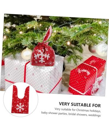 ORFOFE 50pcs Christmas Bunny Bag Candy Bags Rabbit Favors Bag Christmas Nougat Bag Biscuit Christmas Bag - Buy Online on GoSupps.com