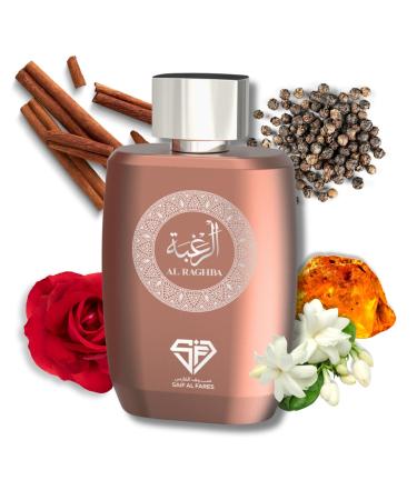 Al Raghba - Luxurious Arabian Perfume with Spicy Floral Woody scents | Alcohol Free & Long Lasting for Women & Men Perfume 3.4 Fl. Oz.