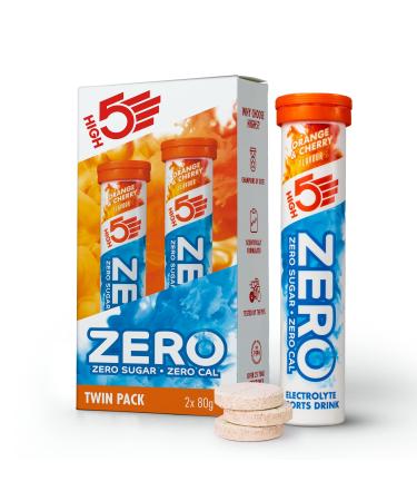High5 Zero Elektrolyt Hydration tablets with the addition of vitamin C |Orange cherry |2 tubes with 20 tablets orange & cherry 2 x 20 tablets - Buy Online on GoSupps.com